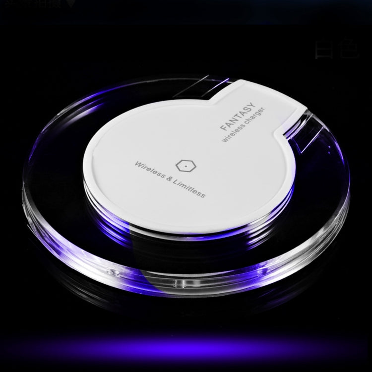 15W Safety Wireless and Limitless QI-standard Wireless Charger Fast Charging Charger with Micro USB Cable(White) - Wireless Charger Receiver by buy2fix | Online Shopping UK | buy2fix