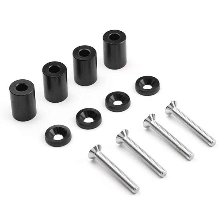 4 PCS Car Modified Isolation Column Engine Cover Blocked Up Screw Engine Turbine Ventilation Gasket Screw Washer (Black) - Nuts & Bolts by buy2fix | Online Shopping UK | buy2fix