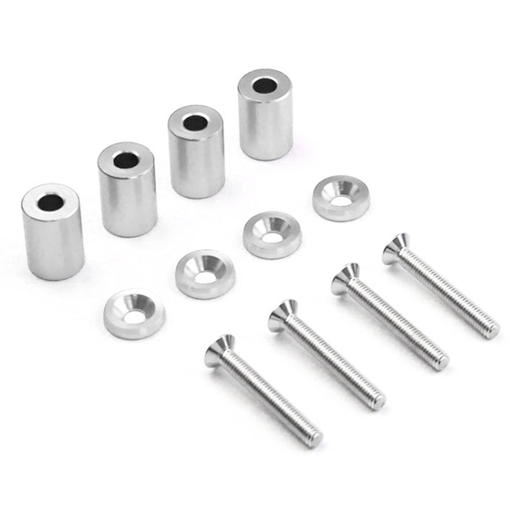 4 PCS Car Modified Isolation Column Engine Cover Blocked Up Screw Engine Turbine Ventilation Gasket Screw Washer (Silver) - Nuts & Bolts by buy2fix | Online Shopping UK | buy2fix