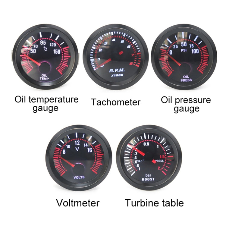 52mm 12V Universal Car Modified Voltmeter - Clocks & Car Meters by buy2fix | Online Shopping UK | buy2fix
