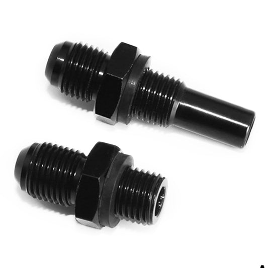 2 PCS Car Transmission Oil Cooler Adapters AN6-1/4NPS Threaded Joints by buy2fix
