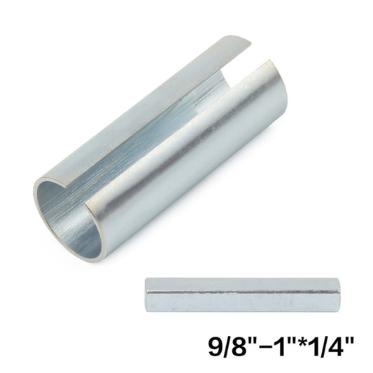 1 inch to 9/ 8 inch Gas Engine Pulley Crank Shaft Sleeve Adapter Predator with 1/4 inch Keystock - Engine Fittings by buy2fix | Online Shopping UK | buy2fix