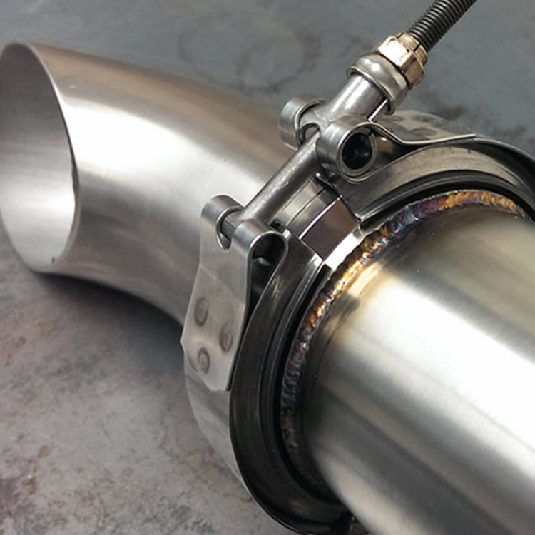 2 inch Car Turbo Exhaust Downpipe V-Band Clamp Stainless Steel 304 Flange Clamp by buy2fix