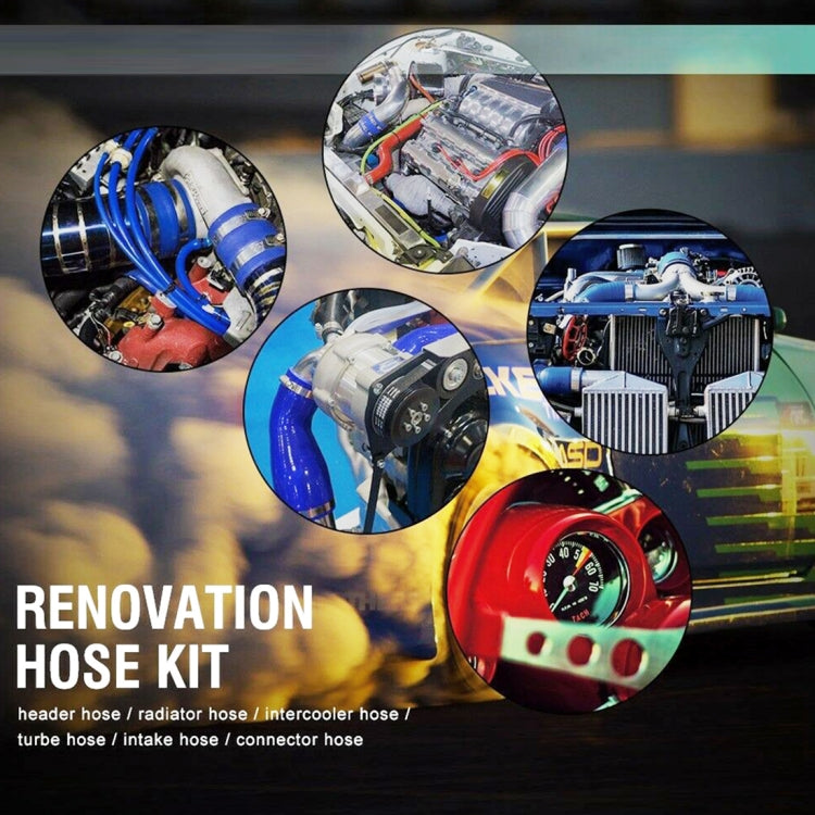 9 PCS Auto Silicone Radiator Hose Kit for Honda Civic D15 D16 EG EK 1992-2000(Blue) by buy2fix