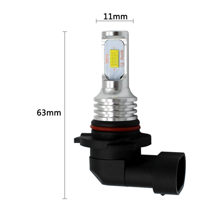 2 PCS 9005 HB3 72W 1000LM 6000-6500K Super Bright White Light Car Fog LED Bulbs, DC 12-24V (Yellow Light) - Fog / Driving Lights by buy2fix | Online Shopping UK | buy2fix