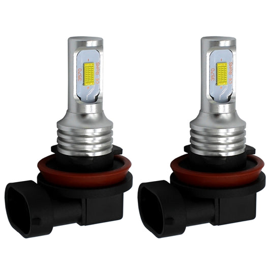 2 PCS H8/H11 72W 1000LM 6000-6500K Super Bright White Light Car Fog LED Bulbs, DC 12-24V(Yellow Light) by buy2fix