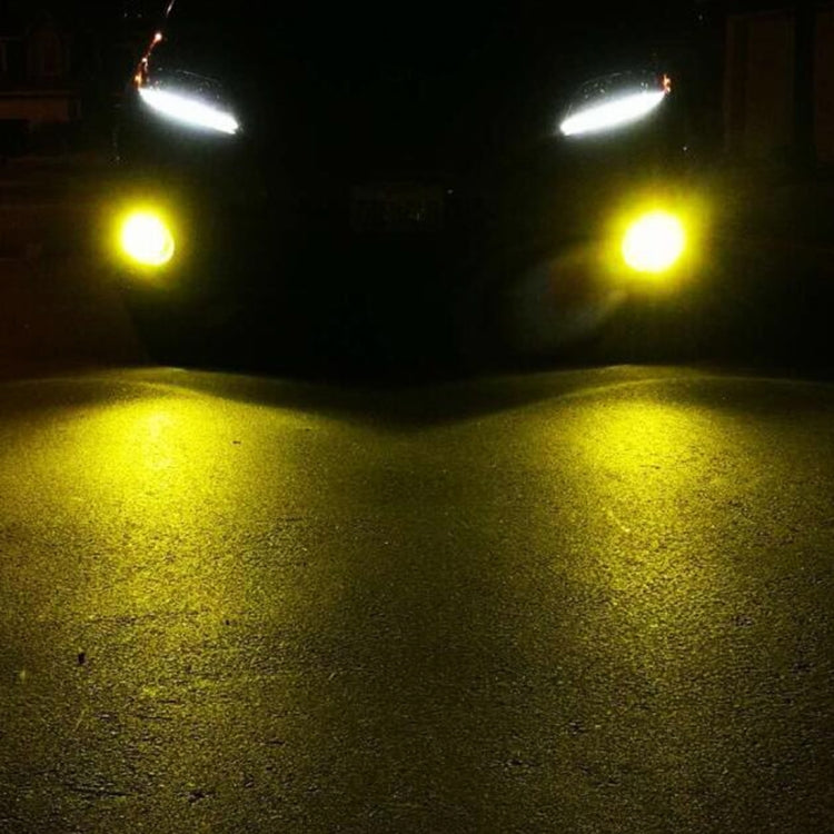 2 PCS H16(EU) 72W 1000LM 6000-6500K Super Bright White Light Car Fog LED Bulbs, DC 12-24V(Yellow Light) - Fog / Driving Lights by buy2fix | Online Shopping UK | buy2fix