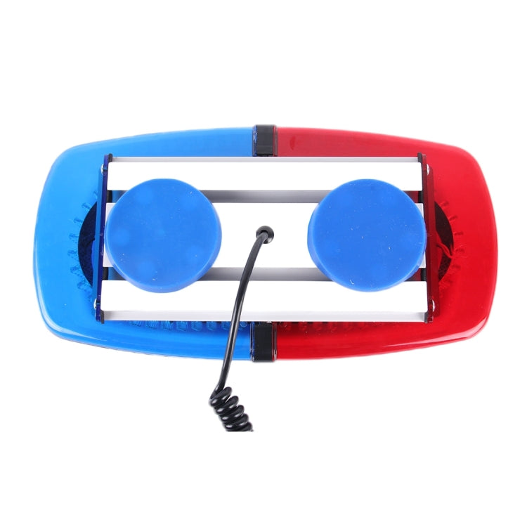 25W 240 LEDs Red Light + Blue Light Waterproof Strobe Light Dome Warning Light, DC 12V, Wire Length: 60cm - Warning Lights by buy2fix | Online Shopping UK | buy2fix