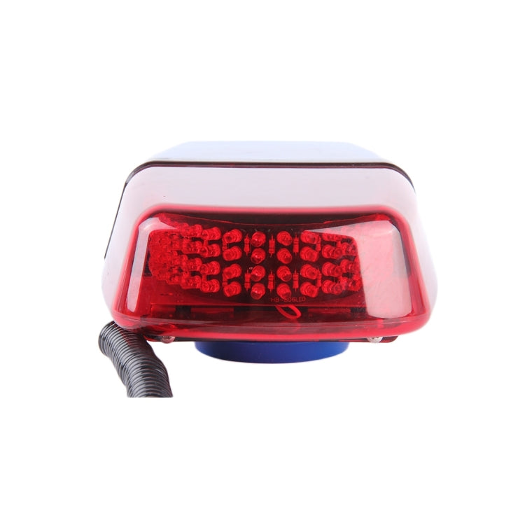 25W 240 LEDs Red Light + Blue Light Waterproof Strobe Light Dome Warning Light, DC 12V, Wire Length: 60cm - Warning Lights by buy2fix | Online Shopping UK | buy2fix