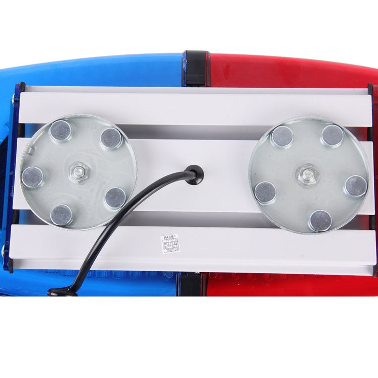 25W 240 LEDs Red Light + Blue Light Waterproof Strobe Light Dome Warning Light, DC 12V, Wire Length: 60cm - Warning Lights by buy2fix | Online Shopping UK | buy2fix