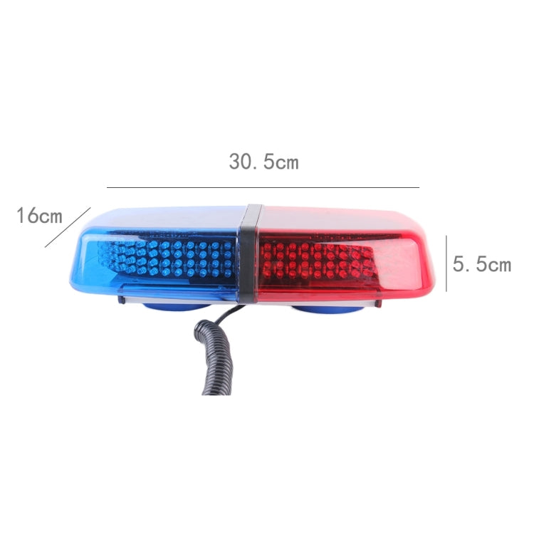 25W 240 LEDs Red Light + Blue Light Waterproof Strobe Light Dome Warning Light, DC 12V, Wire Length: 60cm - Warning Lights by buy2fix | Online Shopping UK | buy2fix