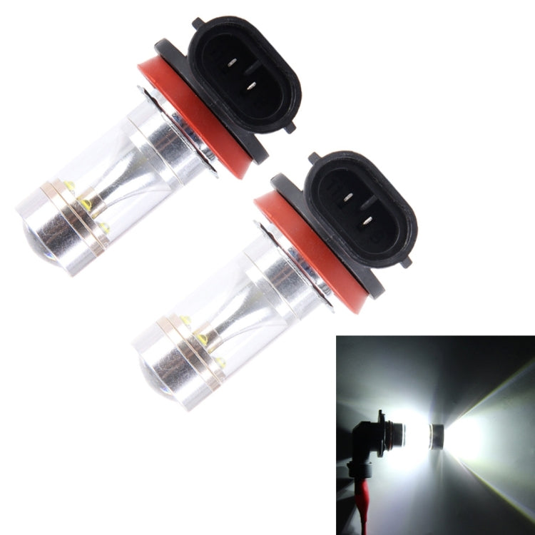 2 PCS H8/H11 30W 350 LM 6000K White Light 6 LED Car Fog Light Bulb, DC 12V - Fog / Driving Lights by buy2fix | Online Shopping UK | buy2fix