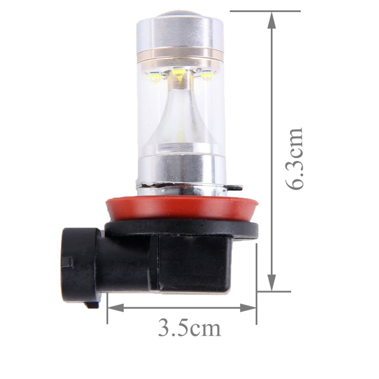 2 PCS H8/H11 30W 350 LM 6000K White Light 6 LED Car Fog Light Bulb, DC 12V - Fog / Driving Lights by buy2fix | Online Shopping UK | buy2fix