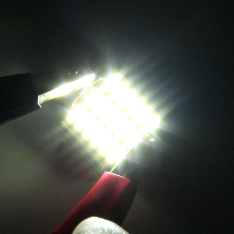 2 PCS DC 12V 3W 31MM Bicuspid Car Door Lamps Registration Mark light Dashboard Dome Door Lights LED Reading Lamp with 18 LED SMD 3014 Lights White by buy2fix