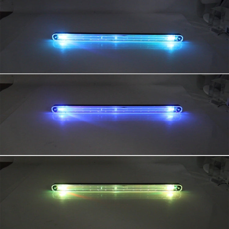 Colorful Lamp Beads Solar Emergency Warning Light Anti Collision Car Truck Van Strobe Light Warning Flashing Atmosphere Lamp Solar Colorful Atmosphere Lamp(Black) by buy2fix