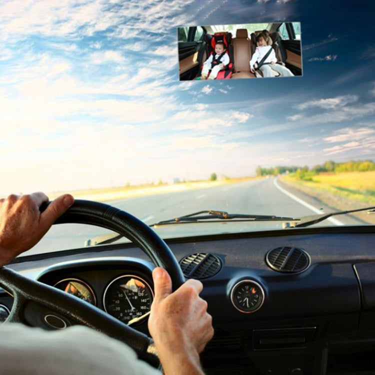 360 Degree Car Adjustable Interior Windshield Rectangular Blind Spot Mirror with Suck Cup Holder - Interior Mirrors by buy2fix | Online Shopping UK | buy2fix