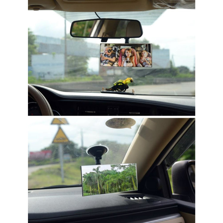 360 Degree Car Adjustable Interior Windshield Rectangular Blind Spot Mirror with Suck Cup Holder - Interior Mirrors by buy2fix | Online Shopping UK | buy2fix