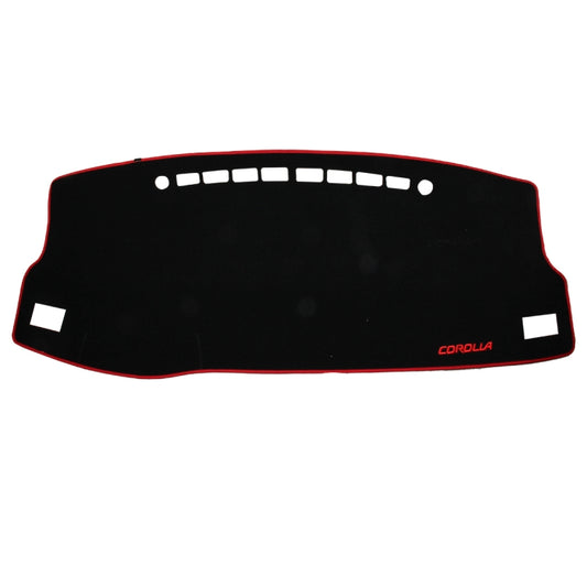 Left-hand Drive Car Light Instrument Panel Sunscreen Dashboard Mats Cover for Toyota New Corolla (2014-2018),Please Note Model and Year(Red) by buy2fix