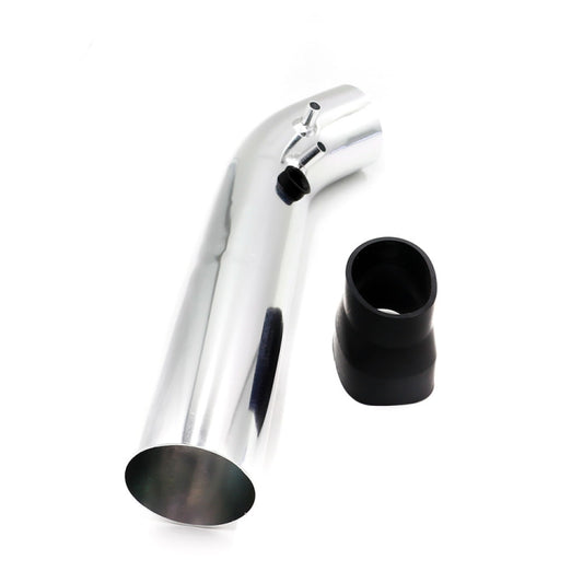 Universal Air Intakes Short Cold Racing Aluminium Air Intake Pipe Hose with Cone Filter Kit System(Silver) by buy2fix