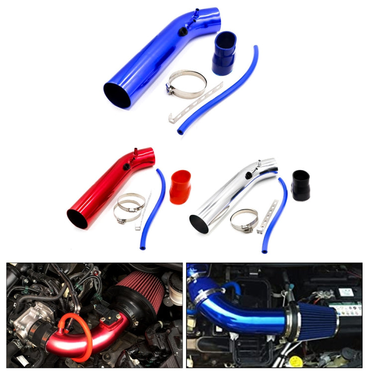 Universal Air Intakes Short Cold Racing Aluminium Air Intake Pipe Hose with Cone Filter Kit System(Red) by buy2fix
