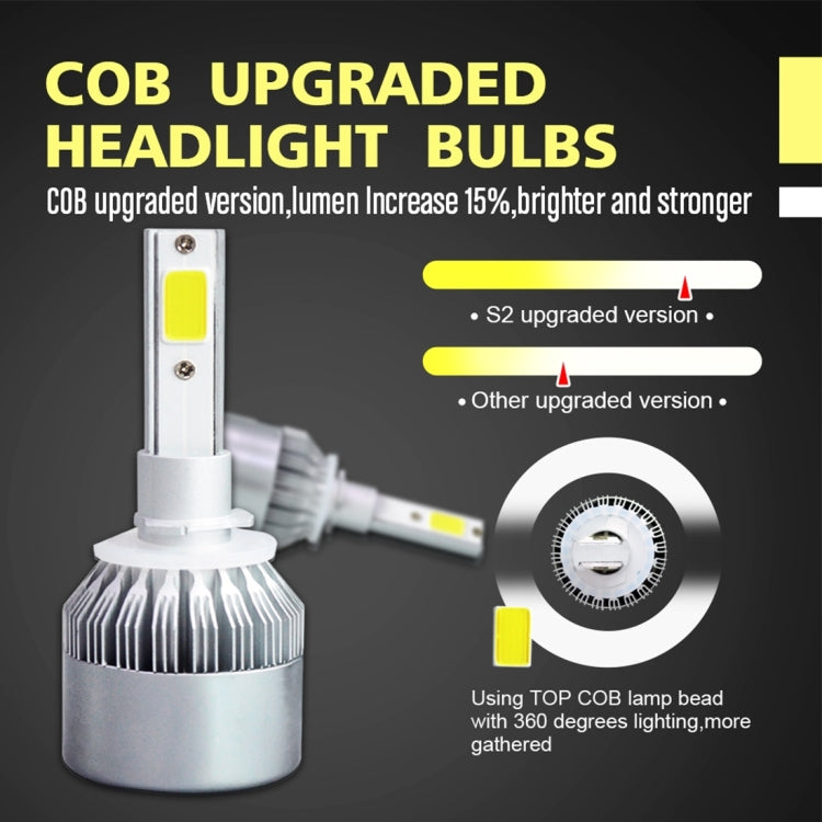 2pcs 880/881 18W 1800LM 6000K Waterproof IP68 Car Auto LED Headlight with 2 COB LED Lamps, DC 9-36V(White Light) - LED Headlamps by buy2fix | Online Shopping UK | buy2fix