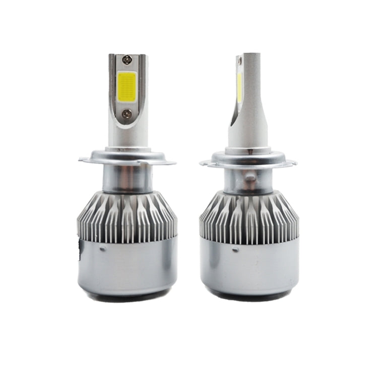 2pcs H7 18W 1800LM 6000K Waterproof IP68 Car Auto LED Headlight with 2 COB LED Lamps, DC 9-36V(White Light) - LED Headlamps by buy2fix | Online Shopping UK | buy2fix
