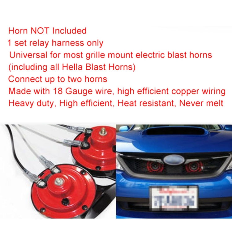 12V Horn Wiring Harness Relay Kit for Car Truck Grille Mount Blast Tone Horns by buy2fix