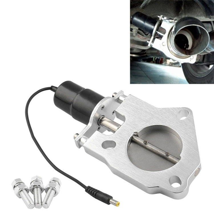 Universal Car 2.5 inch Stainless Steel Racing Electric Exhaust Cutout Valves Control Motor Kit - Exhaust Pipes by buy2fix | Online Shopping UK | buy2fix