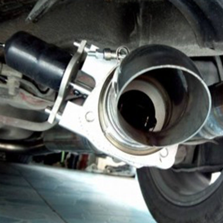 Universal Car 2.5 inch Stainless Steel Racing Electric Exhaust Cutout Valves Control Motor Kit - Exhaust Pipes by buy2fix | Online Shopping UK | buy2fix