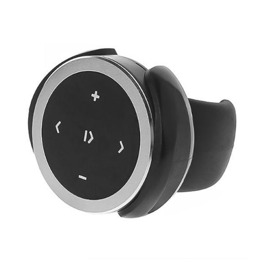 Car Wireless Bluetooth Controller Mobile Phone Multimedia Multi-functional Steering Wheel Remote Controller with Holder (Silver) - Bluetooth Car Kits by buy2fix | Online Shopping UK | buy2fix