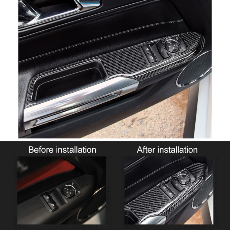 4 PCS Car Door Lift Window Regulator Button Decorative Sticker for Ford Mustang 2015-2020 by buy2fix