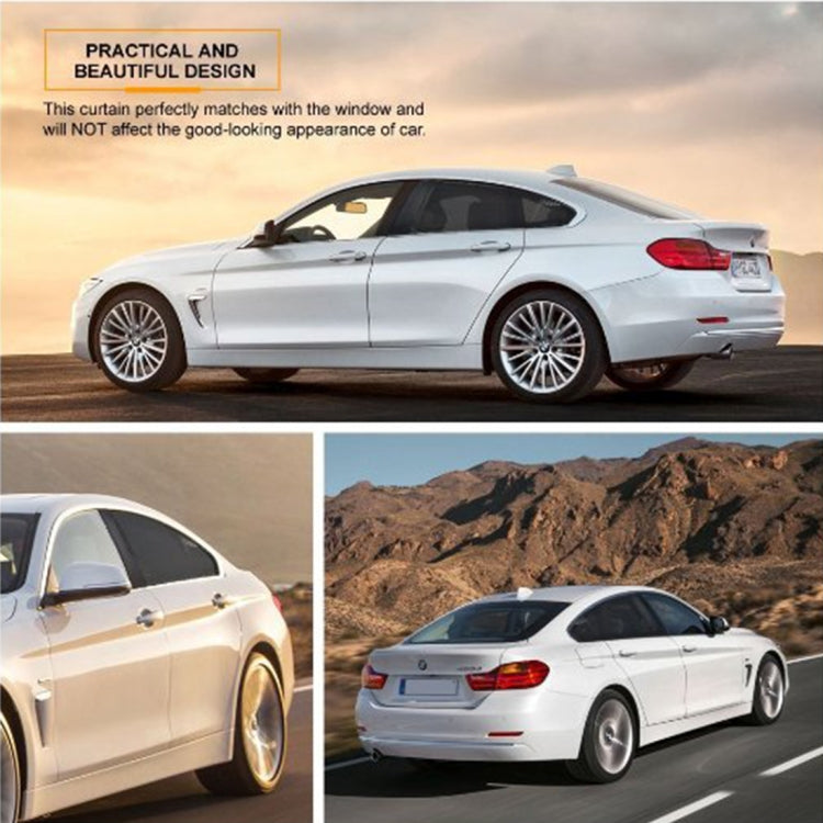 2 PCS Car Shade Block Car Sun Block Window Gauze Shading Net Side Blocking Cover Sun Net Sandbags Side Window Sunshade Cover, Size: 92*54cm by buy2fix