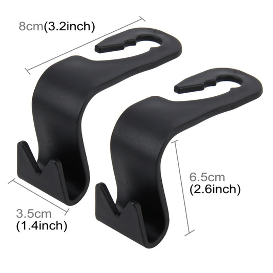 2 PCS Car Seat Back Trunk Bag Hanger Holder Auto Headrest Luggage Hook by 3R