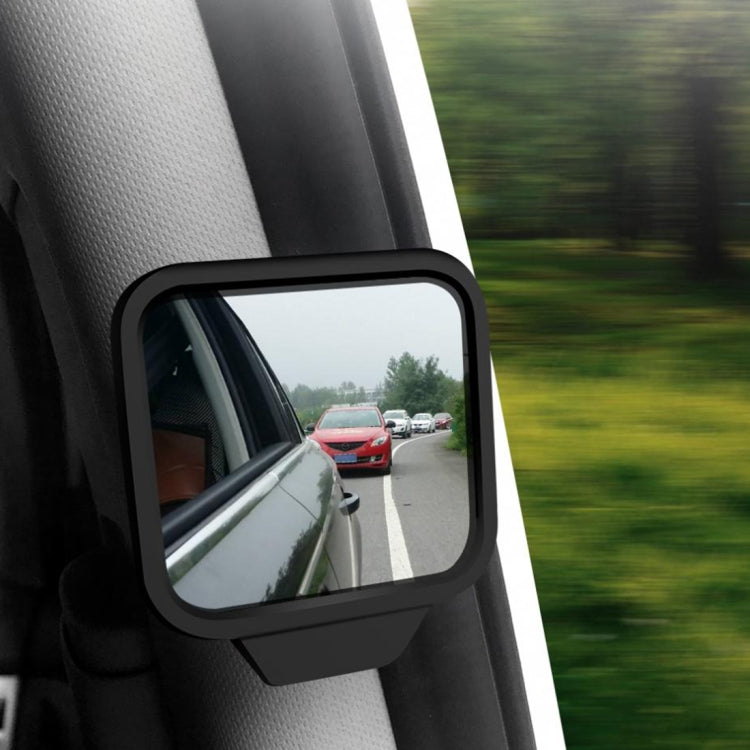 3R-2130 Car Truck Interior Adjustable Wide Angle Rear View Blind Spot Mirror, Size: 7*6.5*1cm by 3R