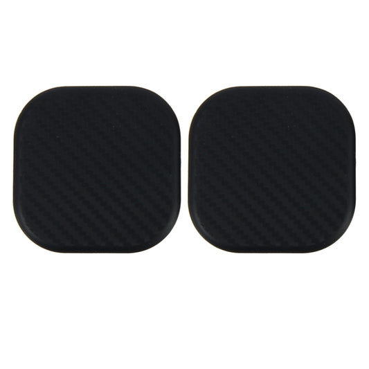 2 PCS Car Vehicle Carbon Fiber Texture Water Cup Pad Mat for Phone / GPS/ MP4/ MP3, Size: 6.5*6.5*0.3cm by 3R