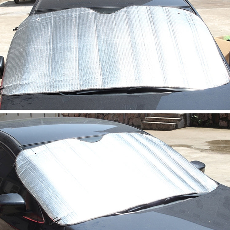 Silver Aluminum Foil Sun Shade Car Windshield Visor Cover Block Front Window Sunshade UV Protect, Size: 220 x 80cm by buy2fix