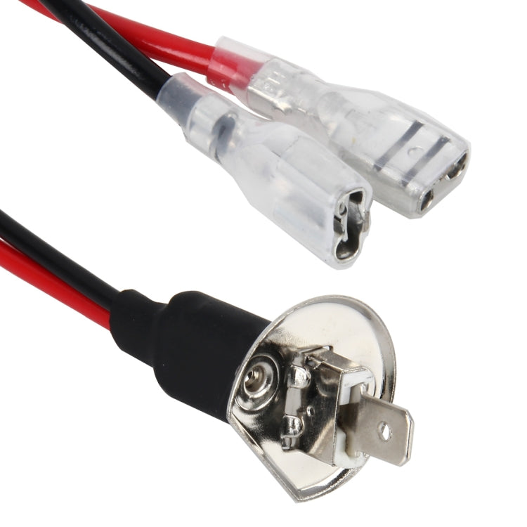 2 PCS Universal H1 Conversion Bulb Harness Wire Plugs Power Wire Adapter Connectors - Wires by buy2fix | Online Shopping UK | buy2fix