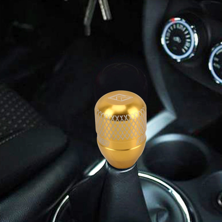Universal Car Gear Shift Knob Modified Car Gear Shift Knob Auto Transmission Shift Lever Knob Gear Knobs(Gold) by buy2fix