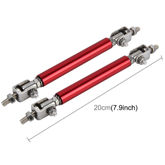 2 PCS Car Modification Large Surrounded By The Rod Telescopic Lever Front and Rear Bars Fixed Front Lip Back Shovel Adjustable Small Rod, Length: 20cm(Red) by buy2fix