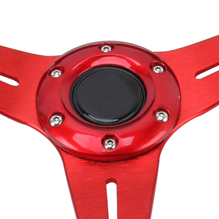 35cm PU Racing Sport Hand Wheel Car Modified Steering Wheel(Red) - Steering Wheel Accessories by buy2fix | Online Shopping UK | buy2fix