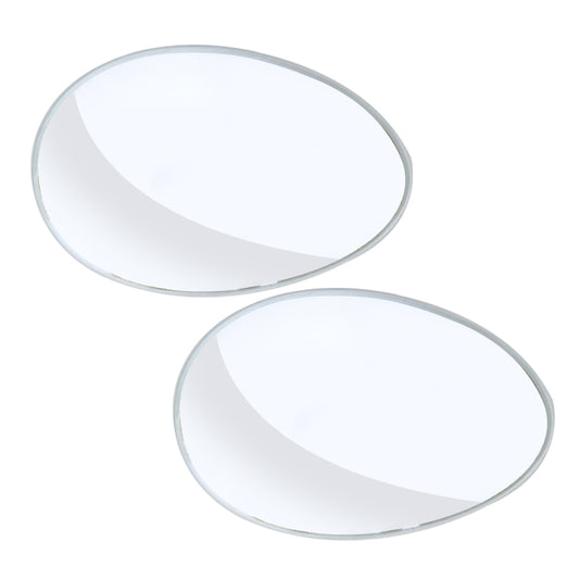 3R-055 2 PCS Car Truck Oval Blind Spot Rear View Wide Angle Mirror Blind Spot Mirror 360 Degree Adjustable Wide-angle Mirror, Size: 6.7*4.5cm by 3R