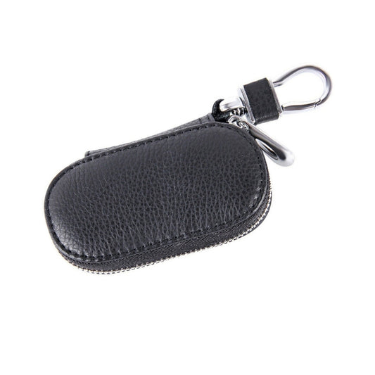 Universal Pure Cow Leather Waist Hanging Zipper Wallets Key Holder Bag (No Include Key) by buy2fix