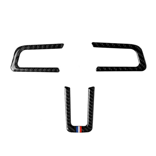 Car USA Color Carbon Fiber Steering Wheel Decorative Sticker for Ford Mustang 2015-2017 by buy2fix