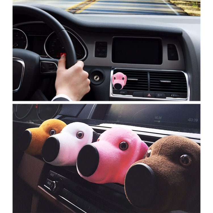 Car Cartoon Diffuser Air Freshener Perfume Vent Clip Styling Magnetic Support Phone Holder (White) by buy2fix