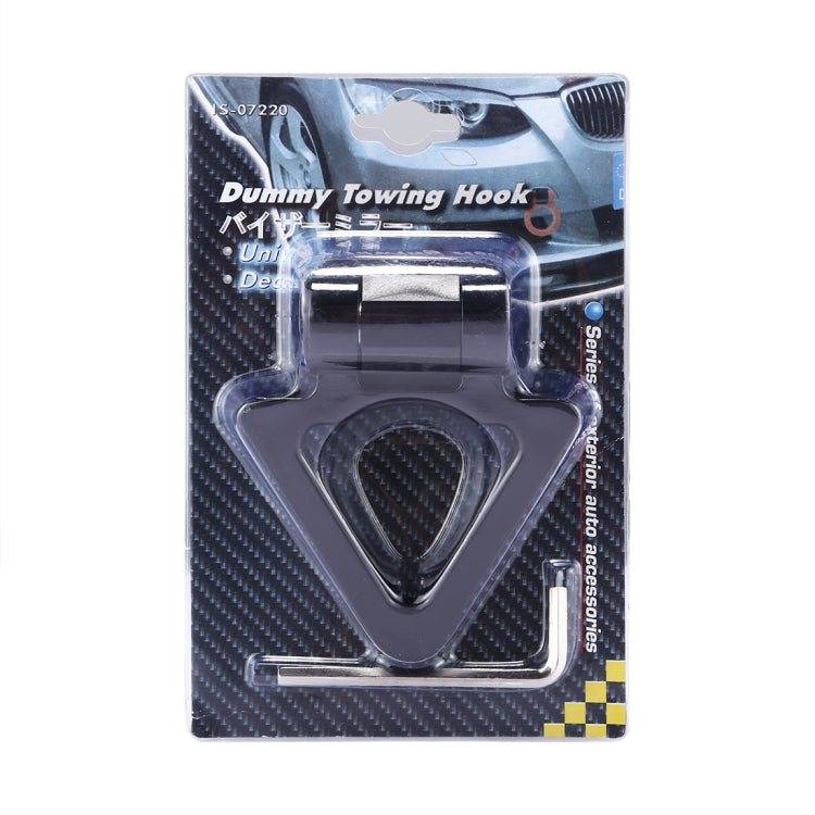 Car Truck Bumper Triangle Tow Hook Adhesive Decal Sticker Exterior Decoration(Black) by buy2fix