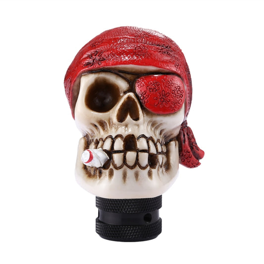 Pirate Skull Shaped Universal Vehicle Car Shifter Cover Manual Automatic Gear Shift Knob (Red) by buy2fix