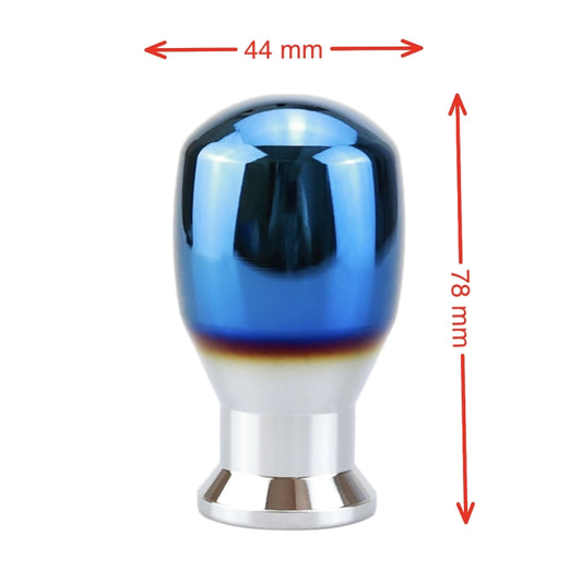 Universal Vehicle Car Blue Aluminum Alloy Gear Shifter Lever Manual Automatic Shift Knob Adapter, Size: 4.4x7.8cm by buy2fix