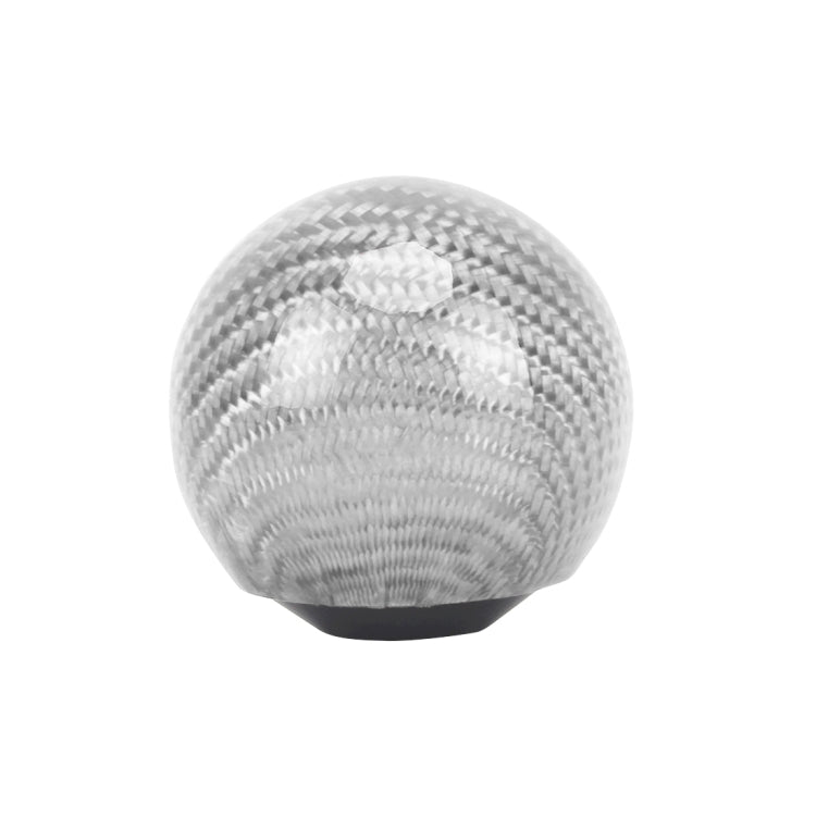 Universal Vehicle Car Shifter Cover Manual Automatic Carbon Fiber Ball Gear Shift Knob (Silver) - Shift Knob by buy2fix | Online Shopping UK | buy2fix