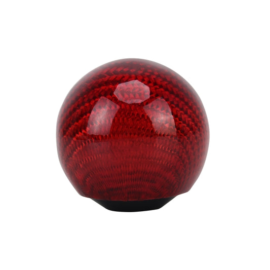 Universal Vehicle Car Shifter Cover Manual Automatic Carbon Fiber Ball Gear Shift Knob(Red) by buy2fix