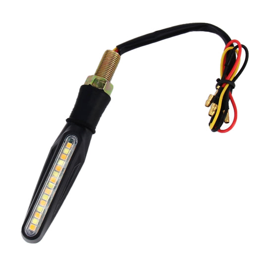 4 PCS DC 12V Motorcycle 15-LED Yellow + White Light Marquee-LED Turn Signal Indicator Blinker Light by buy2fix